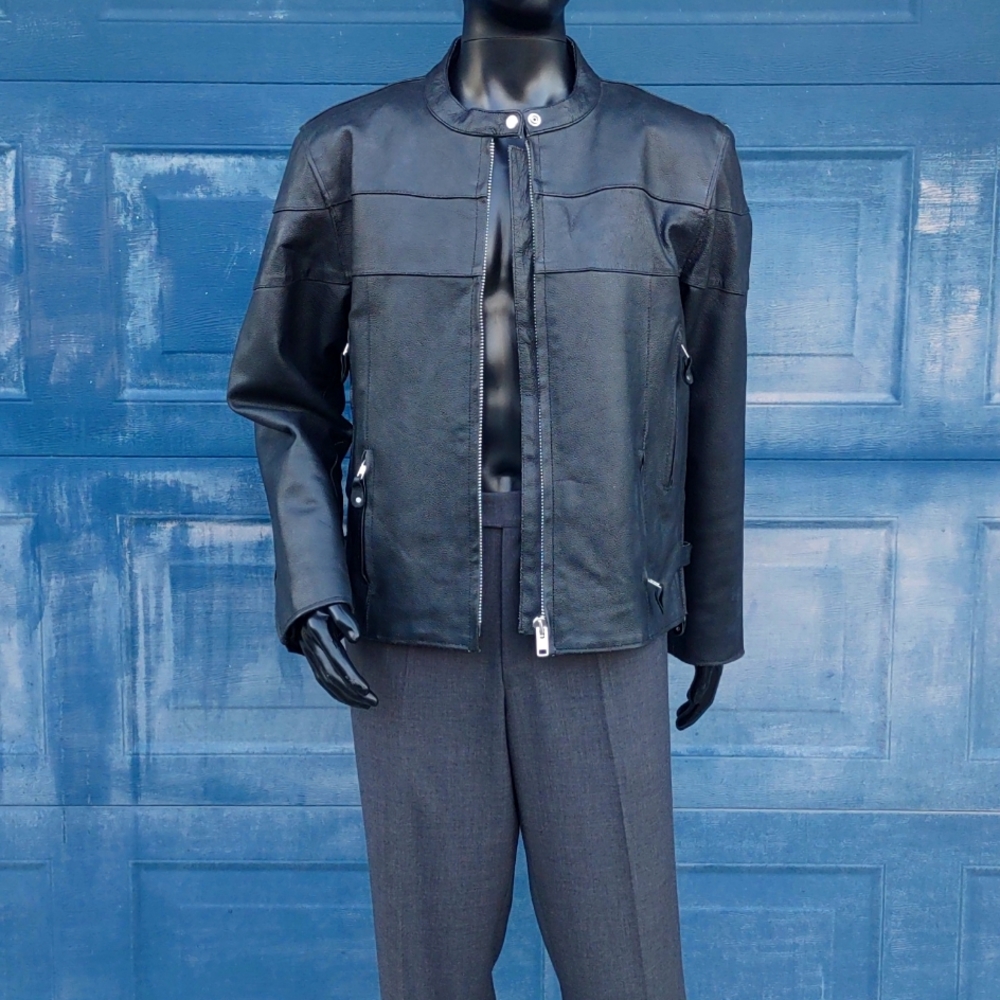 WILD WEAR (XXL) Genuine Leather Stylish Bikers Jacket